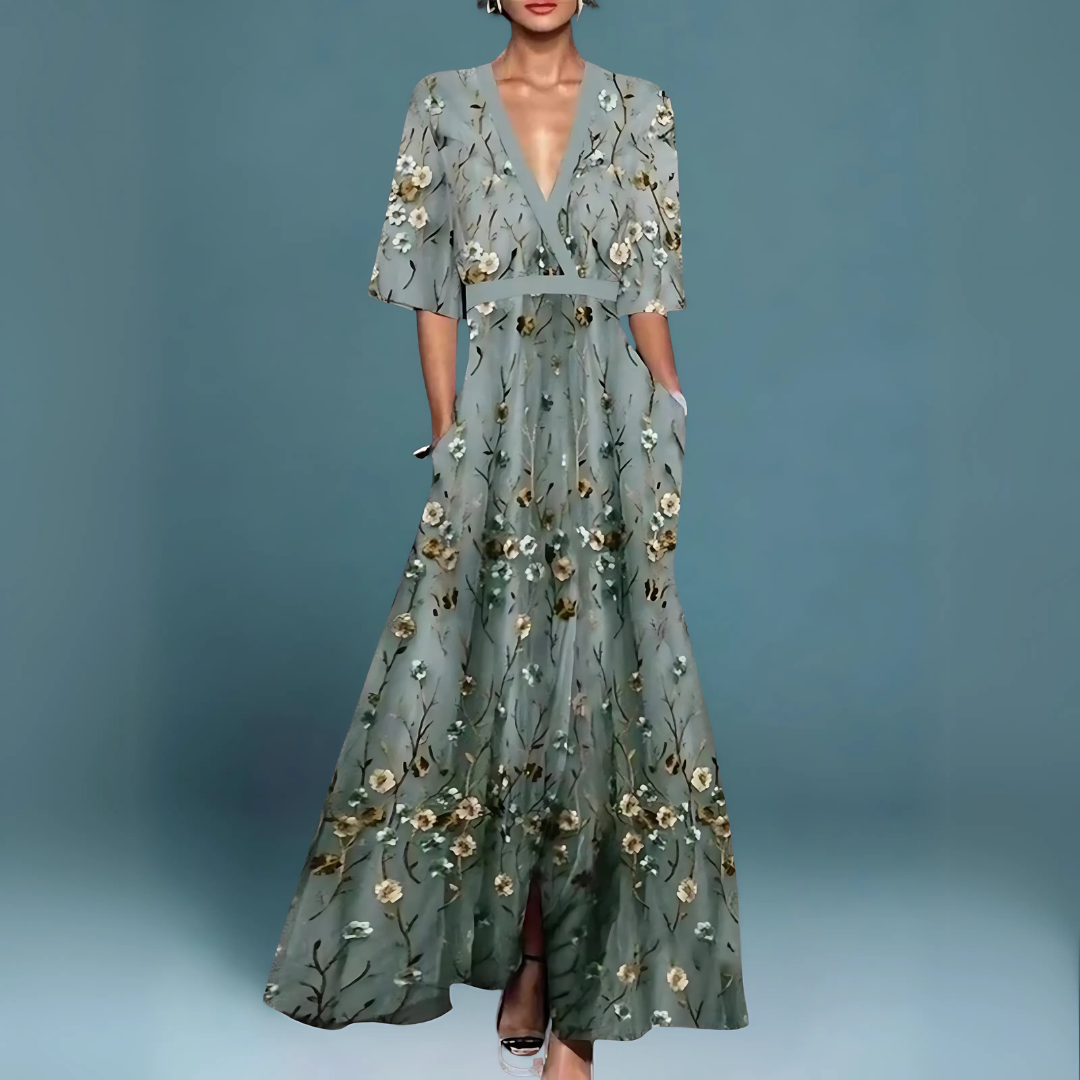 Osenda | Robe longue florale élégante
