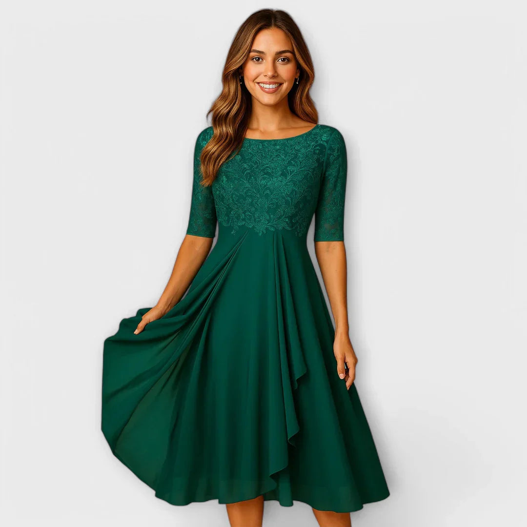Jacinthe | Robe midi élégante