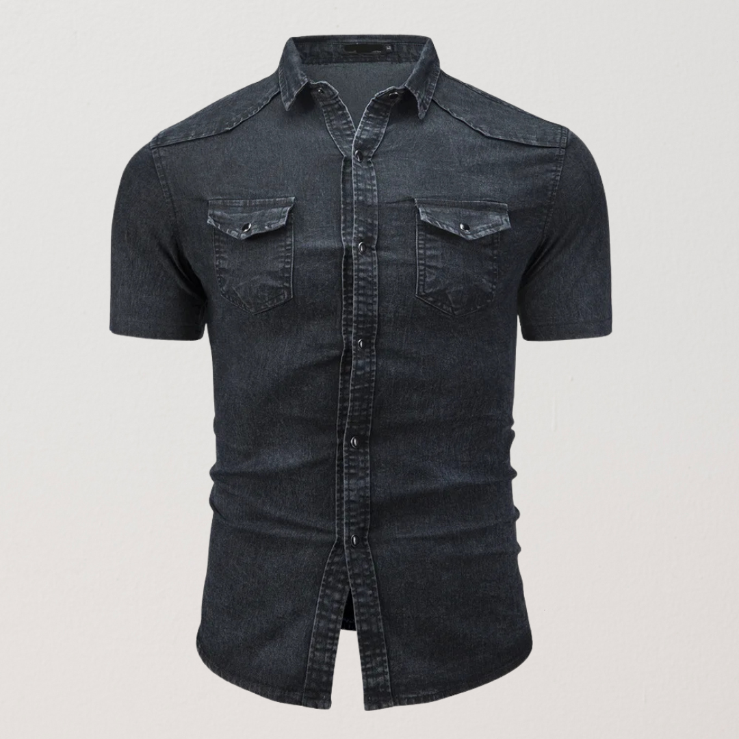 Léo | Chemise en denim à manches courtes