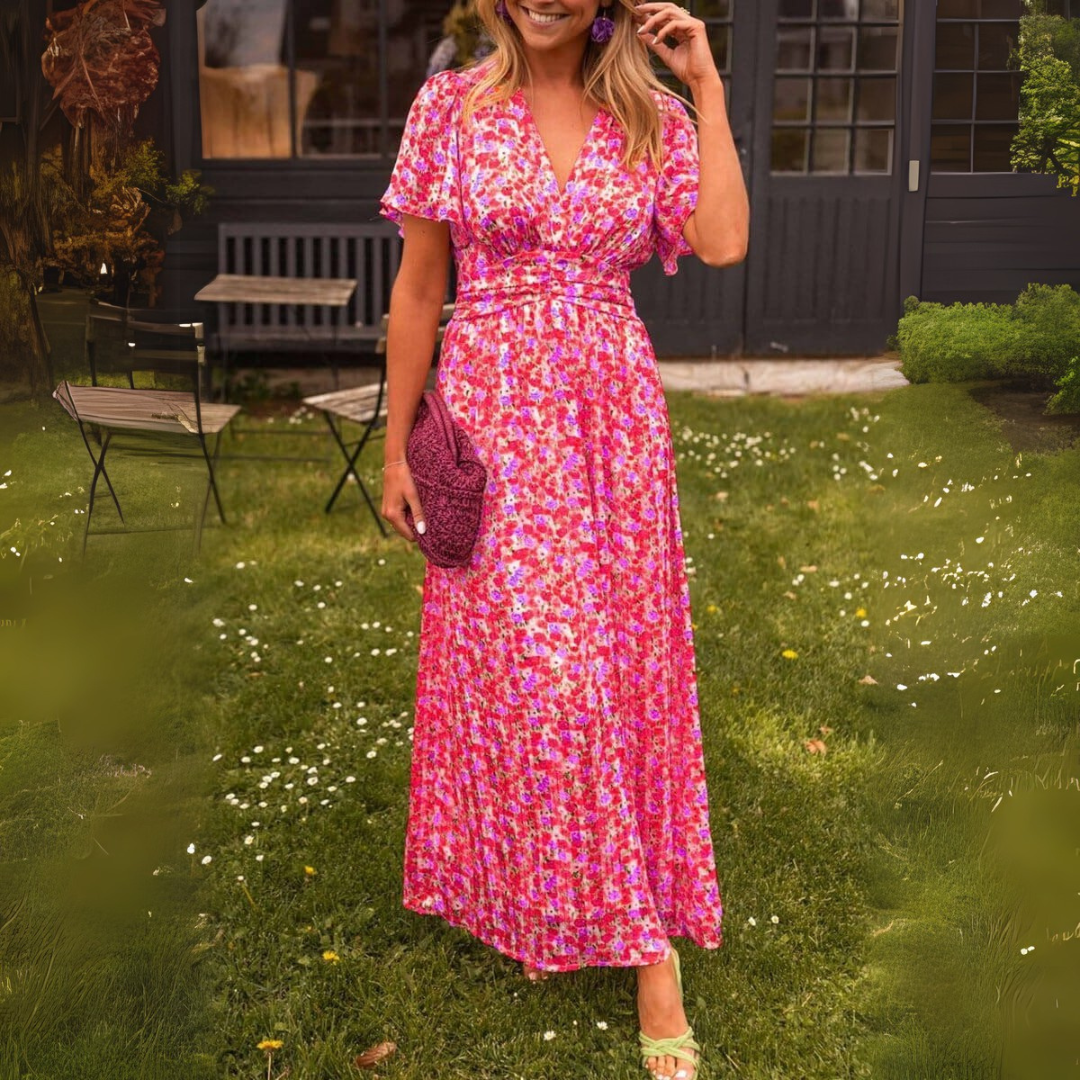 Sandra | Robe maxi élégante avec décolleté en V