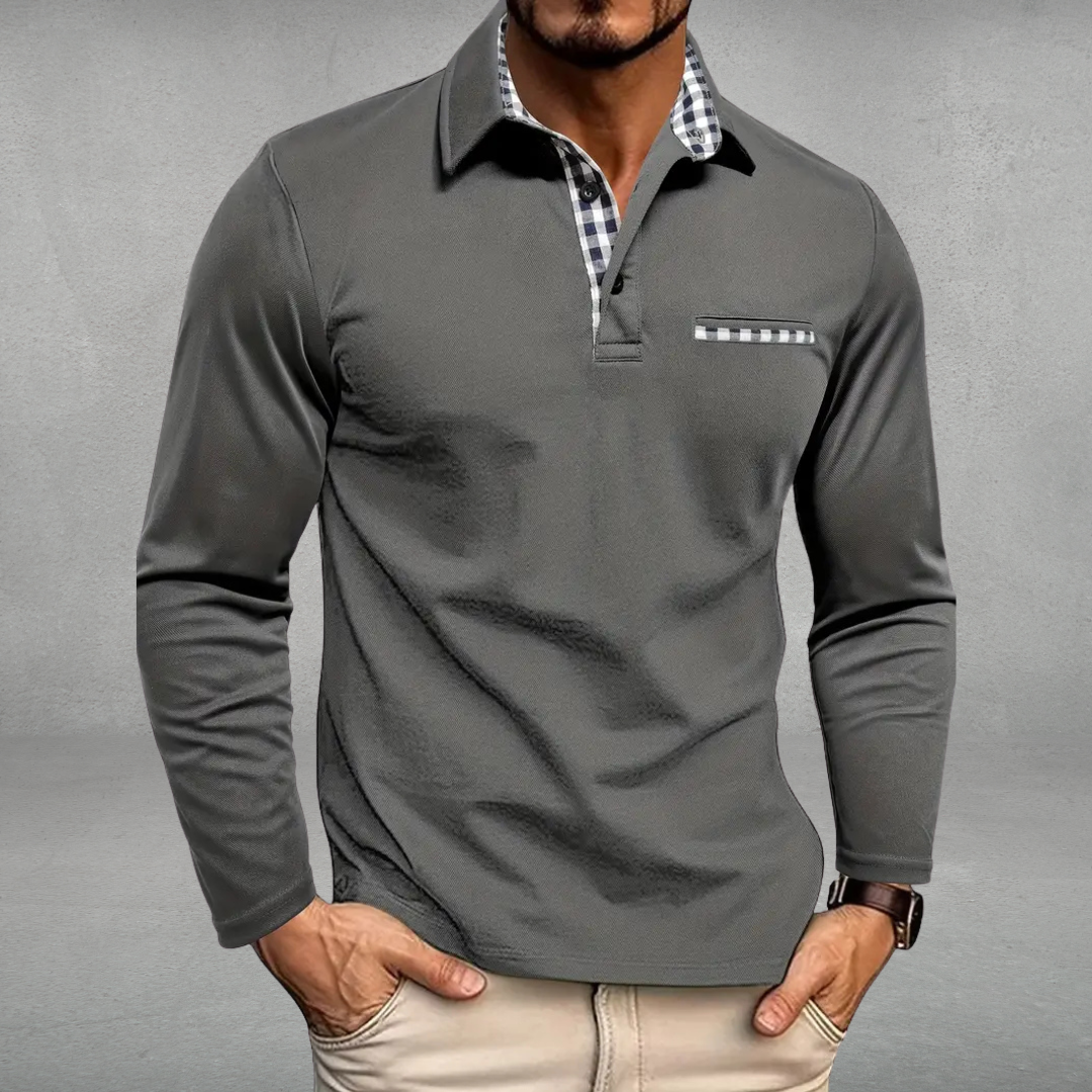 Julien | Polo à manches longues élégance décontractée