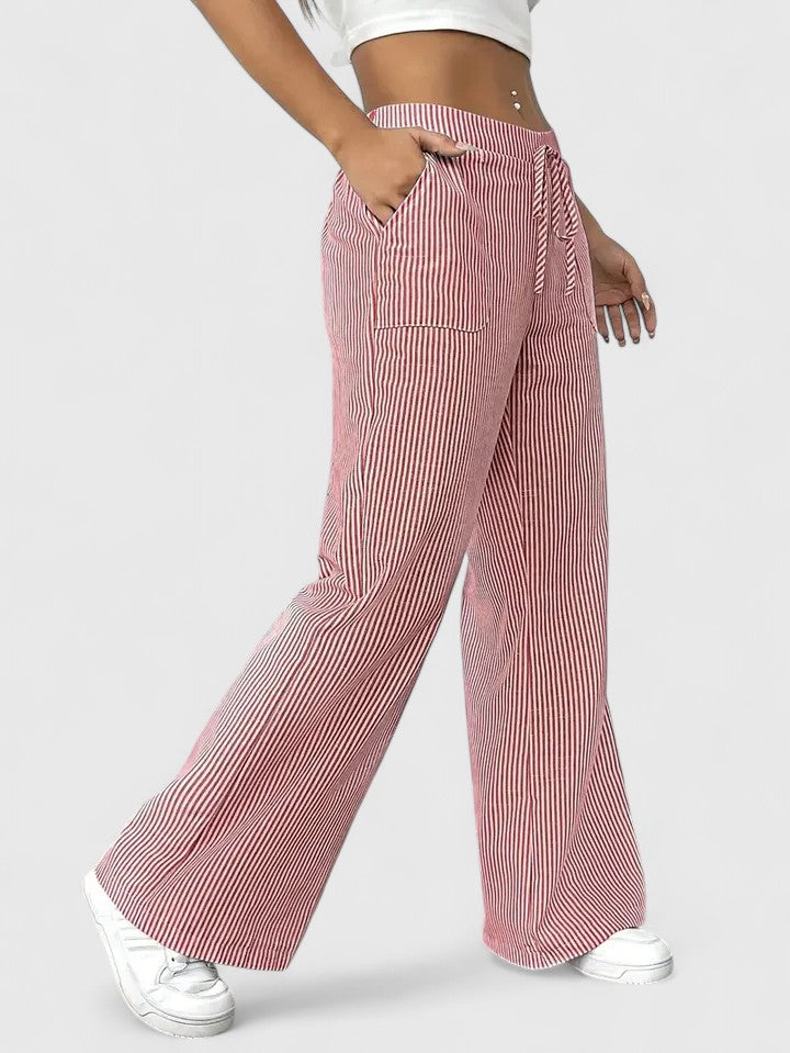 Dominique | Pantalon ample confortable avec des détails élégants