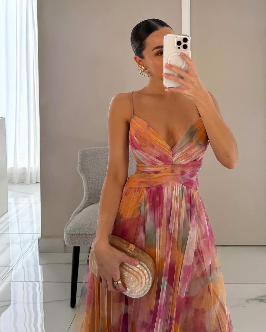 Arabel | Magnifique robe longue à imprimé floral