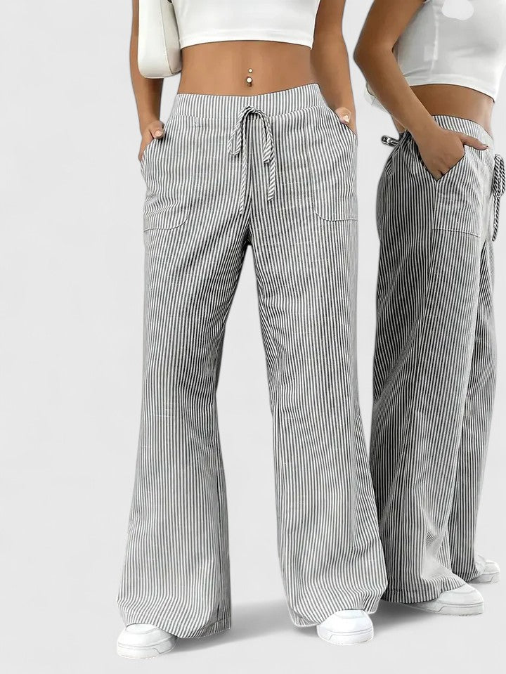 Dominique | Pantalon ample confortable avec des détails élégants