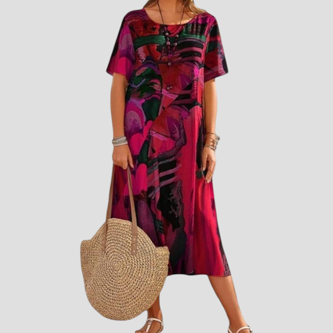 Vittoria | Robe Longue d'Été à Coupe Fluide