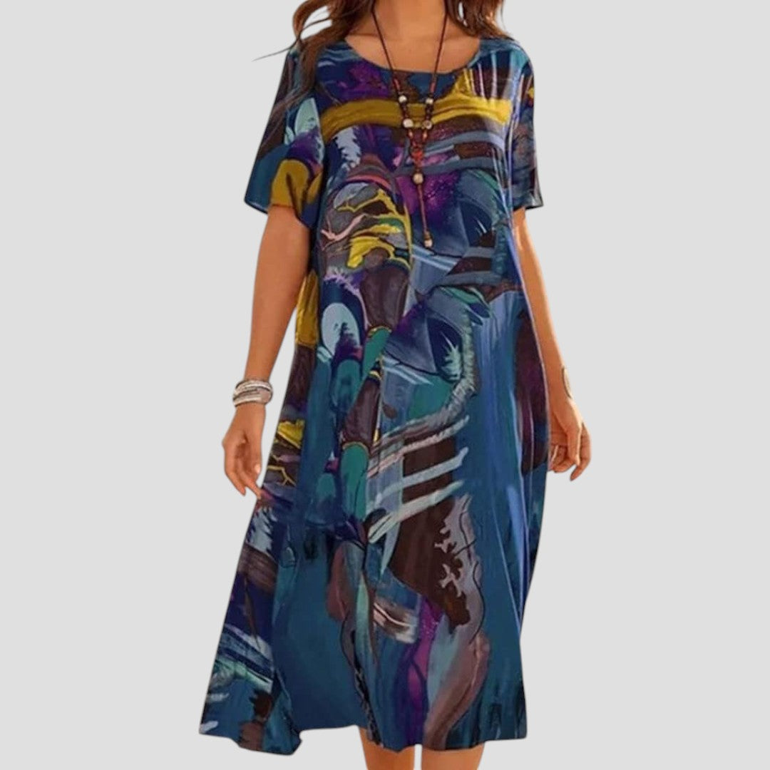 Vittoria | Robe Longue d'Été à Coupe Fluide