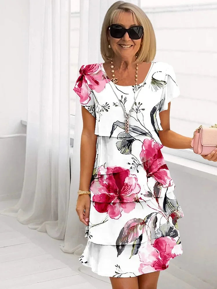 Indira | Robe Maximale Élégante à Fleurs