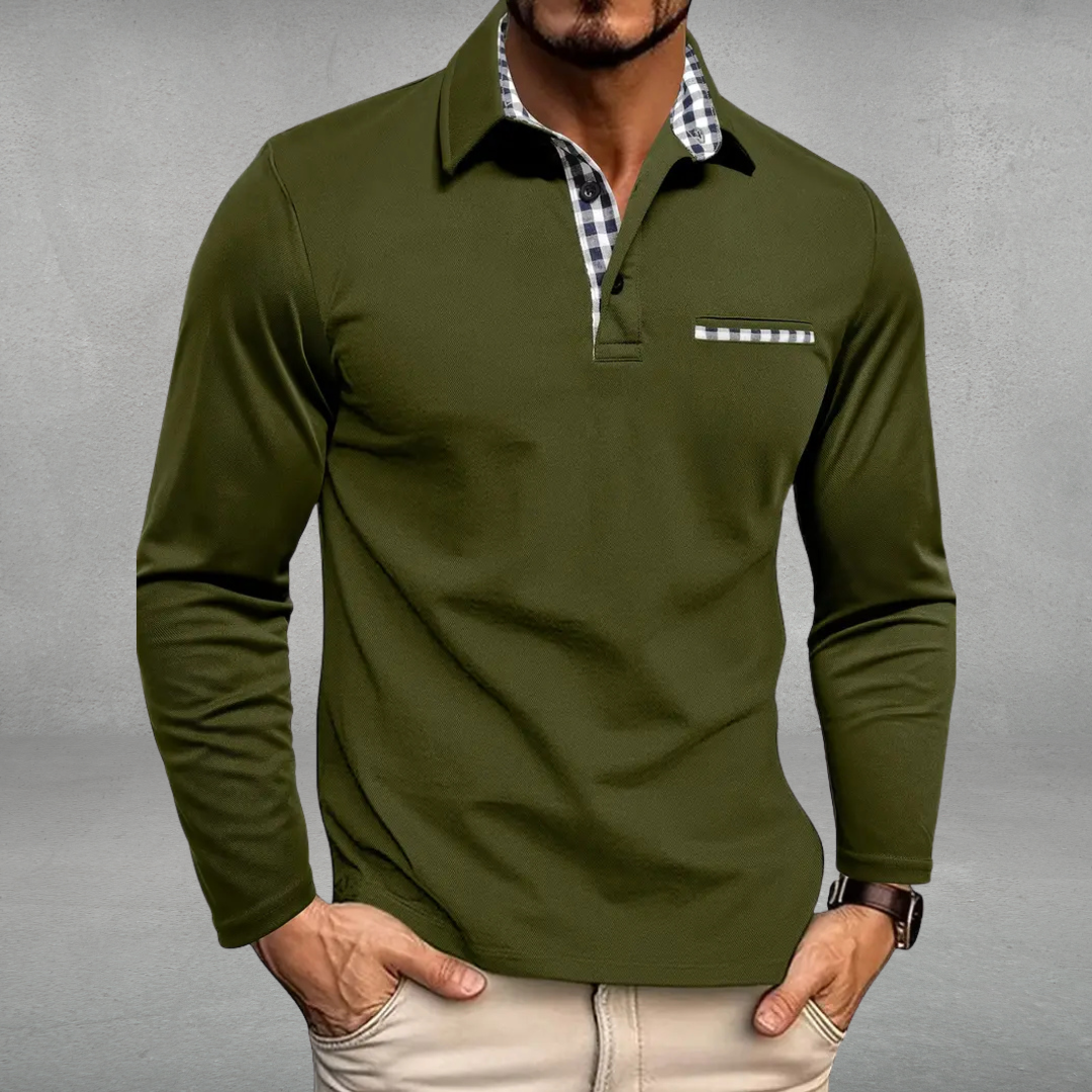 Julien | Polo à manches longues élégance décontractée