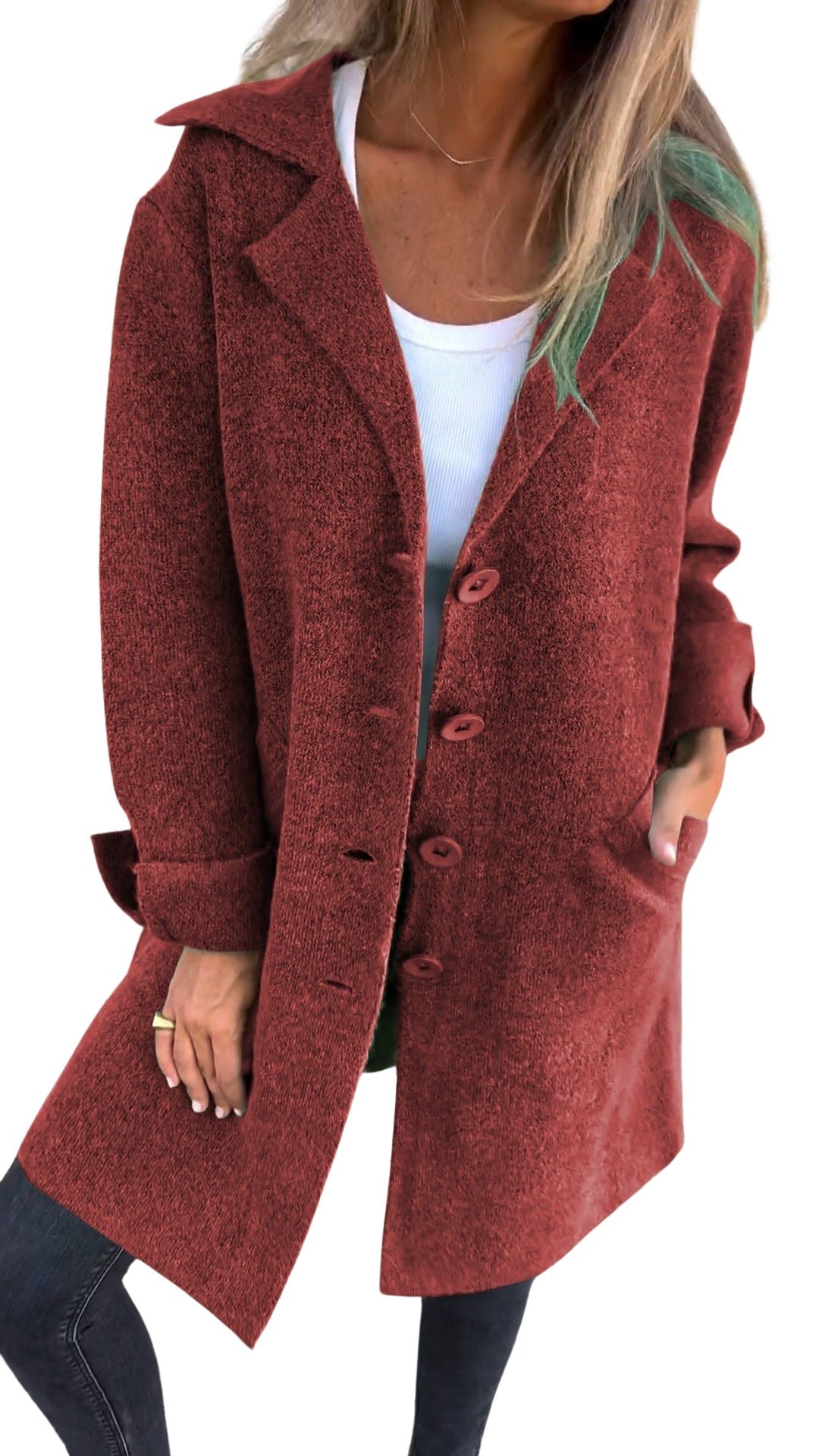 Magdalena | Manteau long décontracté à revers