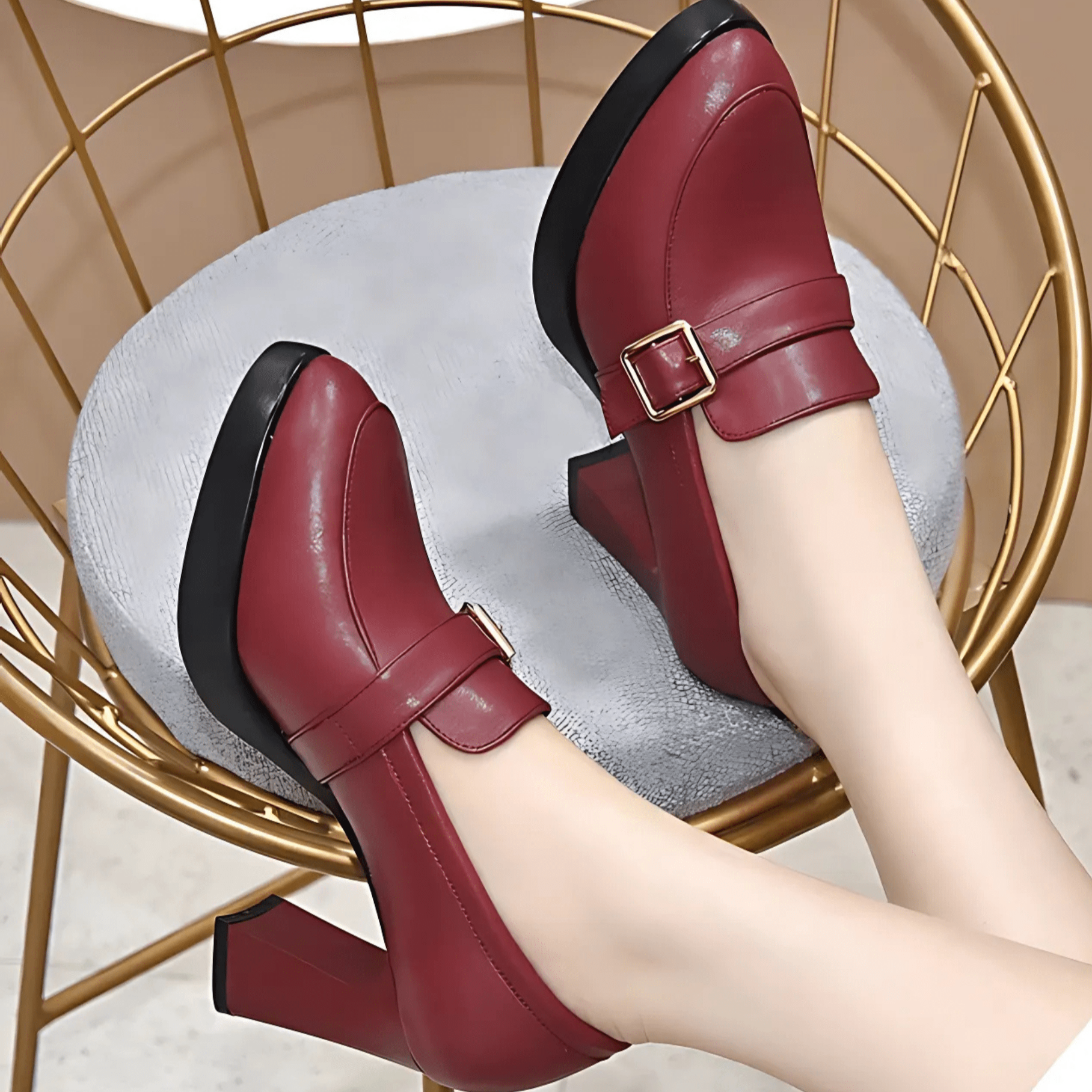 Malena | Chaussures à talons classiques avec boucle