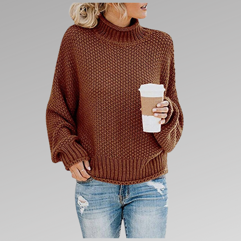 Rosmarie | Pullover à manches longues avec col roulé