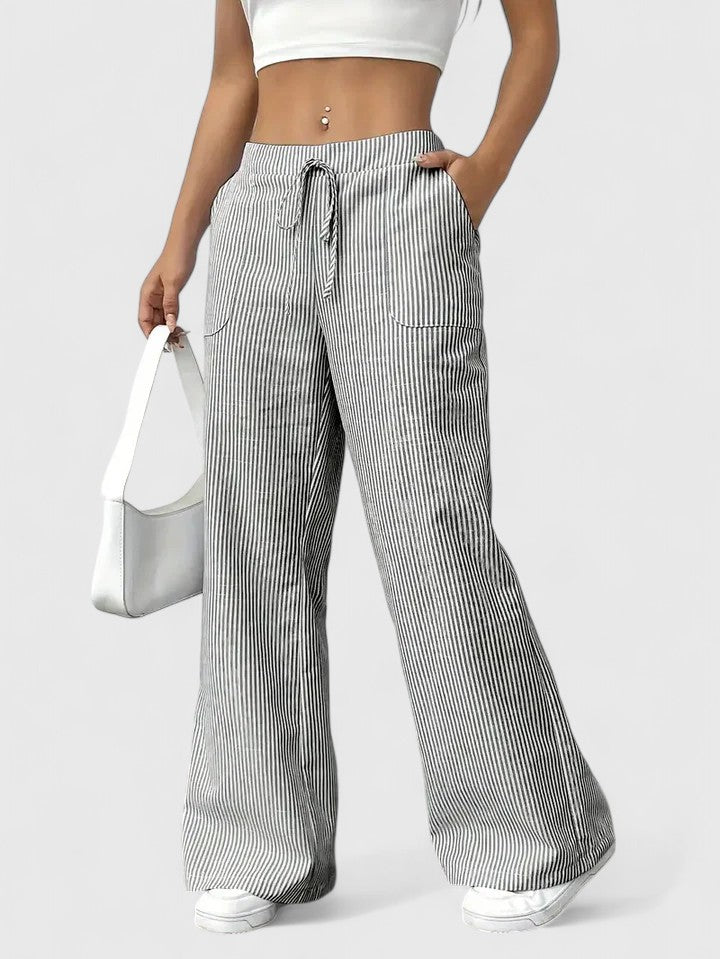 Dominique | Pantalon ample confortable avec des détails élégants