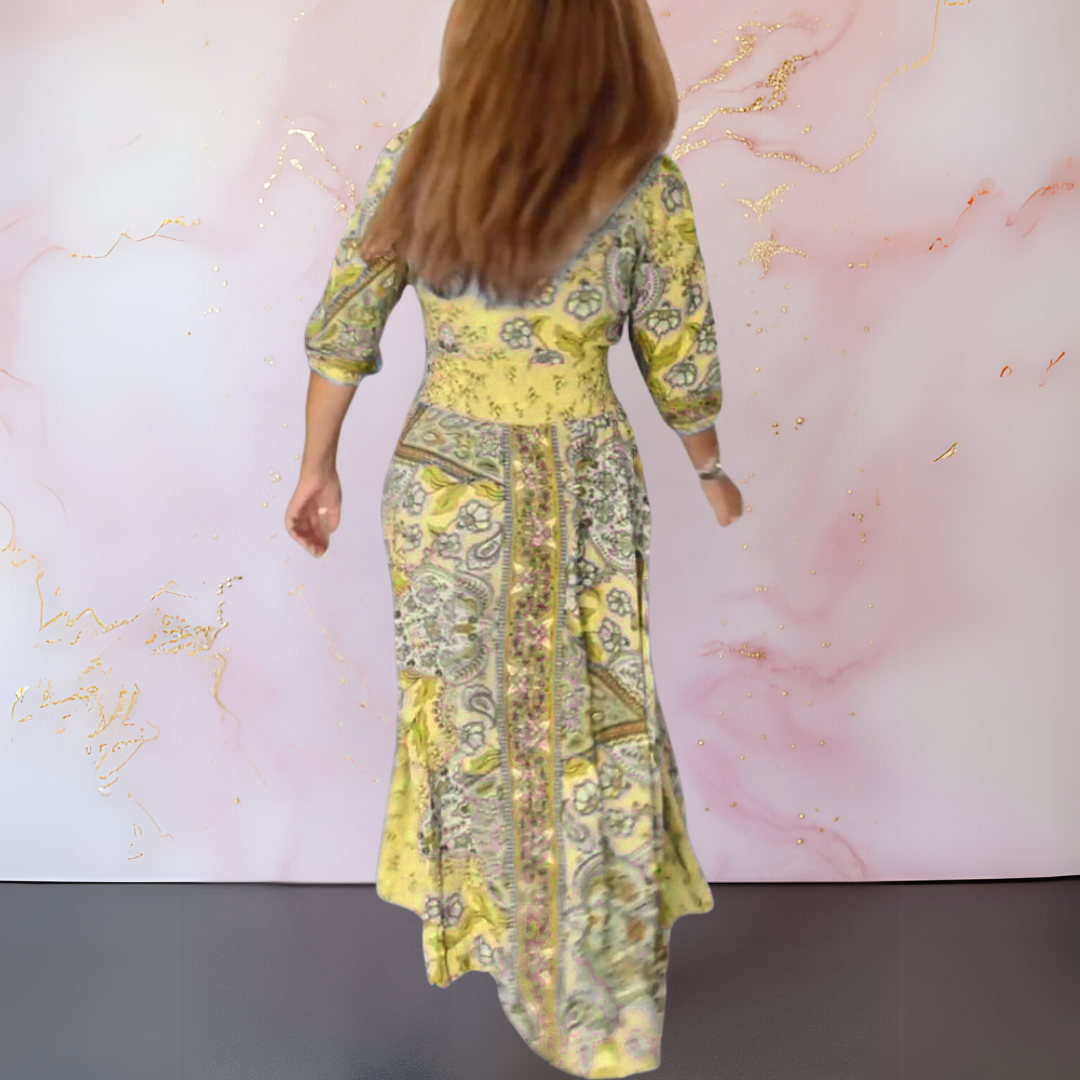 Marga | Élégant robe d'été avec décolleté en V