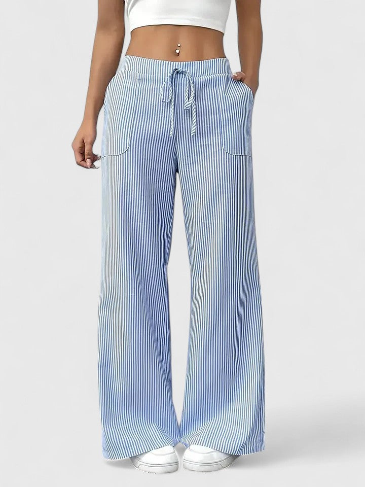 Dominique | Pantalon ample confortable avec des détails élégants
