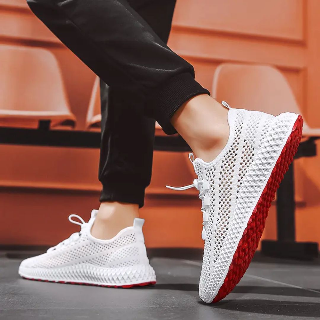 Ignis | Sneakers blanches à semelle contrastée