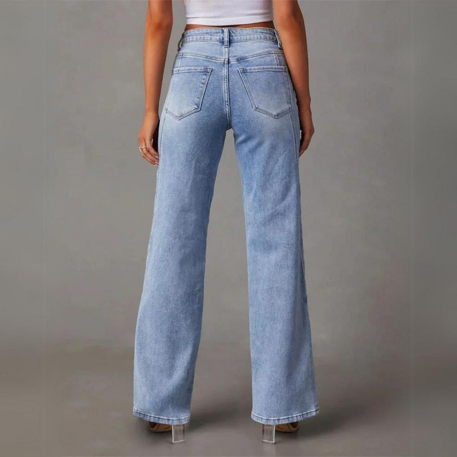 Carina | Jean taille haute large