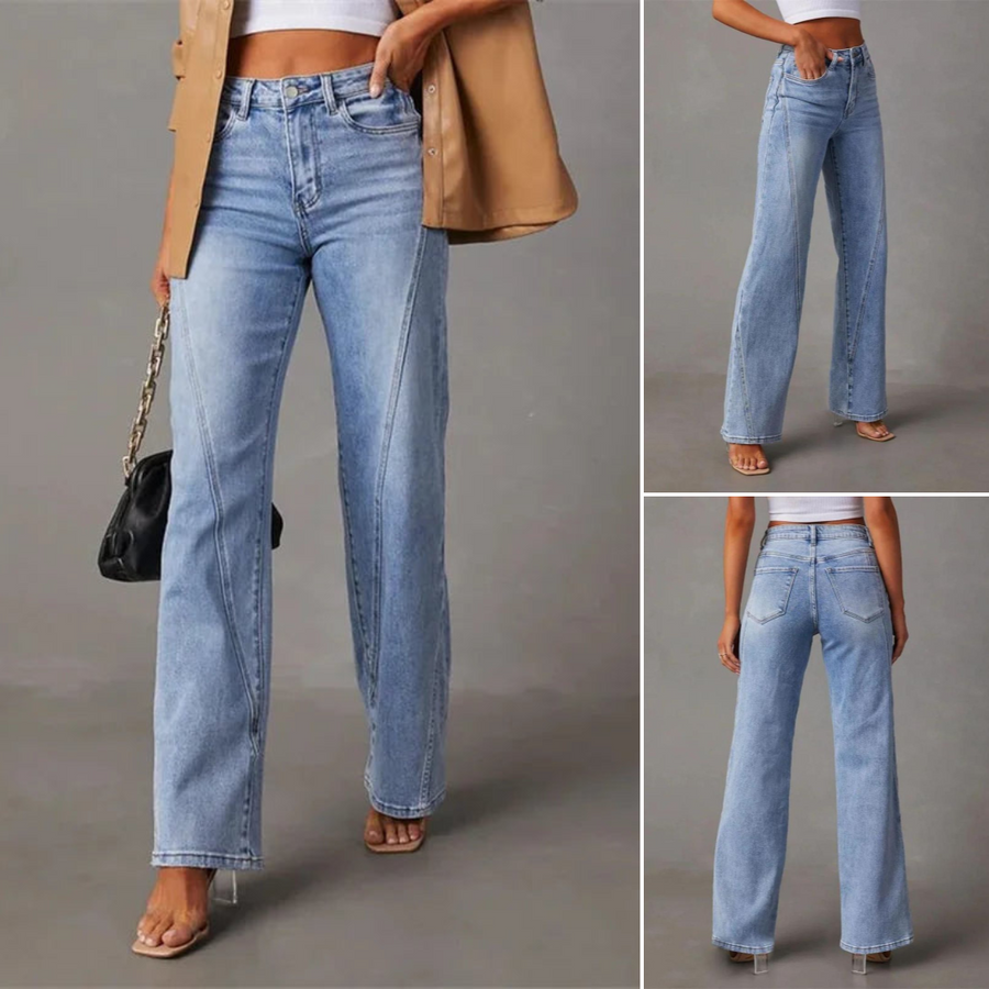 Carina | Jean taille haute large