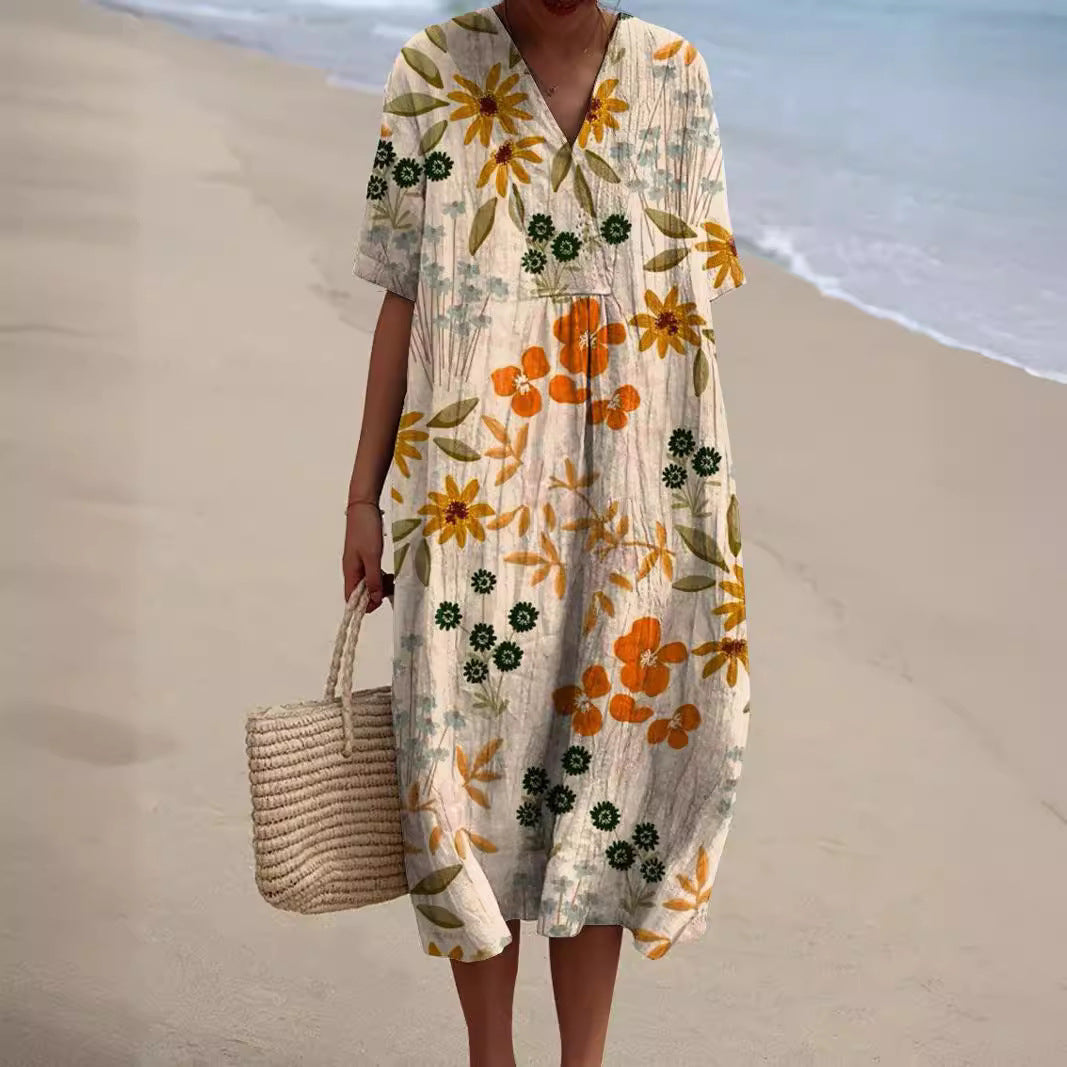 Adelmira | Robe d'été florale colorée