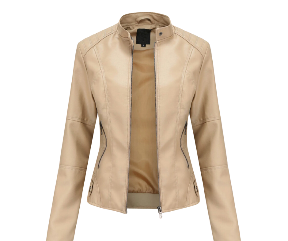 Violeta | Veste en cuir élégante pour femmes