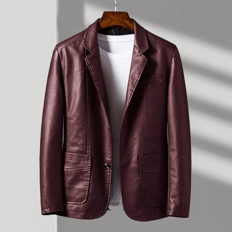 Antonio | Veste classique en peau de velours
