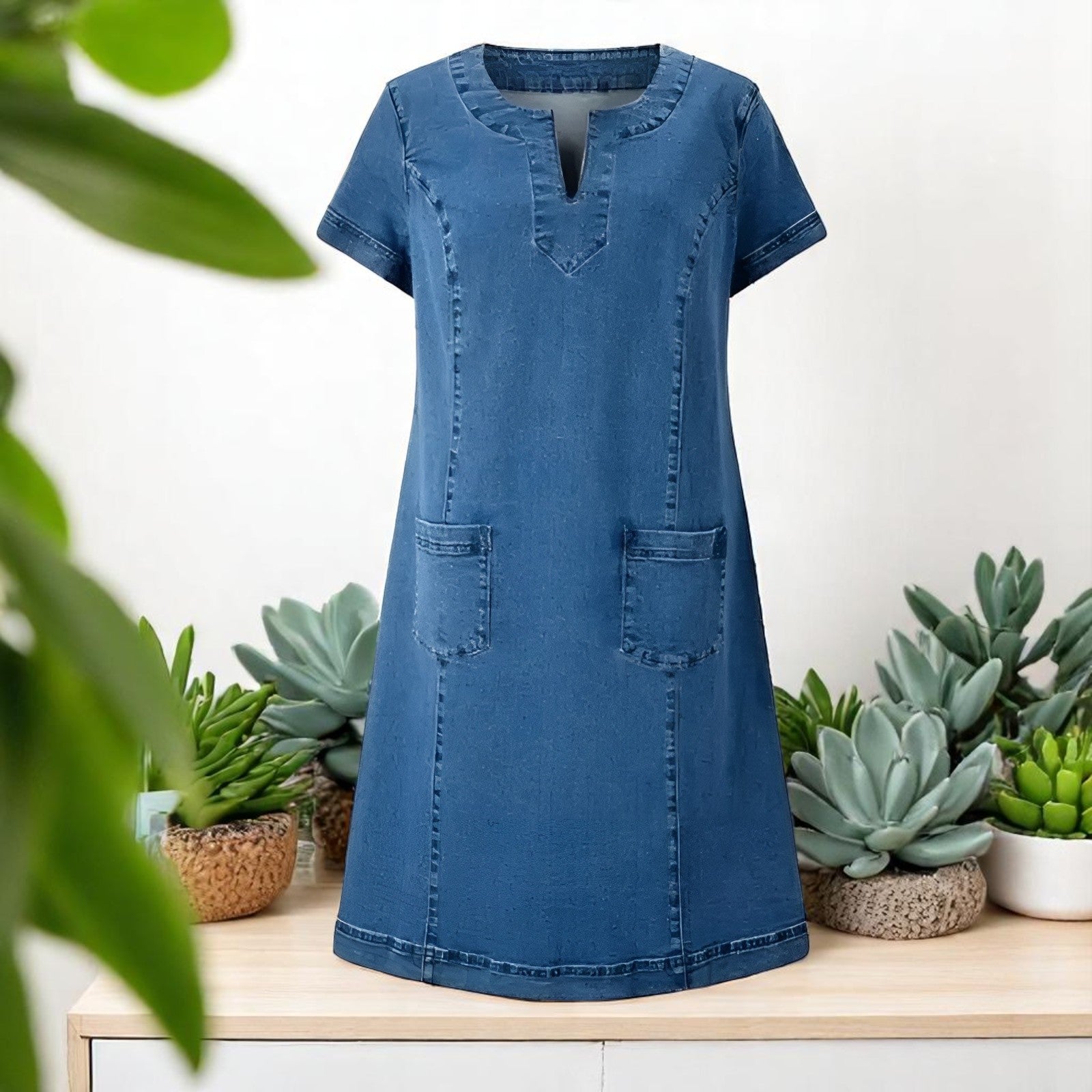 Gilja | Robe en denim doux