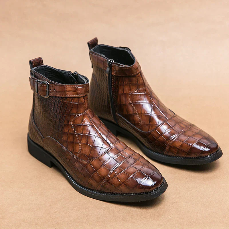 Laurent | Bottes en cuir avec boucle