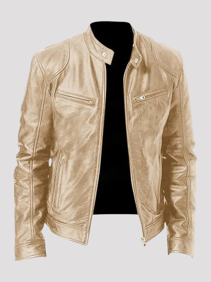 Diego | Veste en cuir décontractée