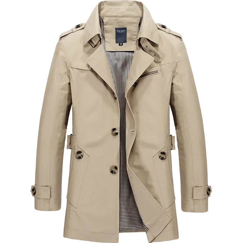 Vicente | Manteau trench moderne pour hommes
