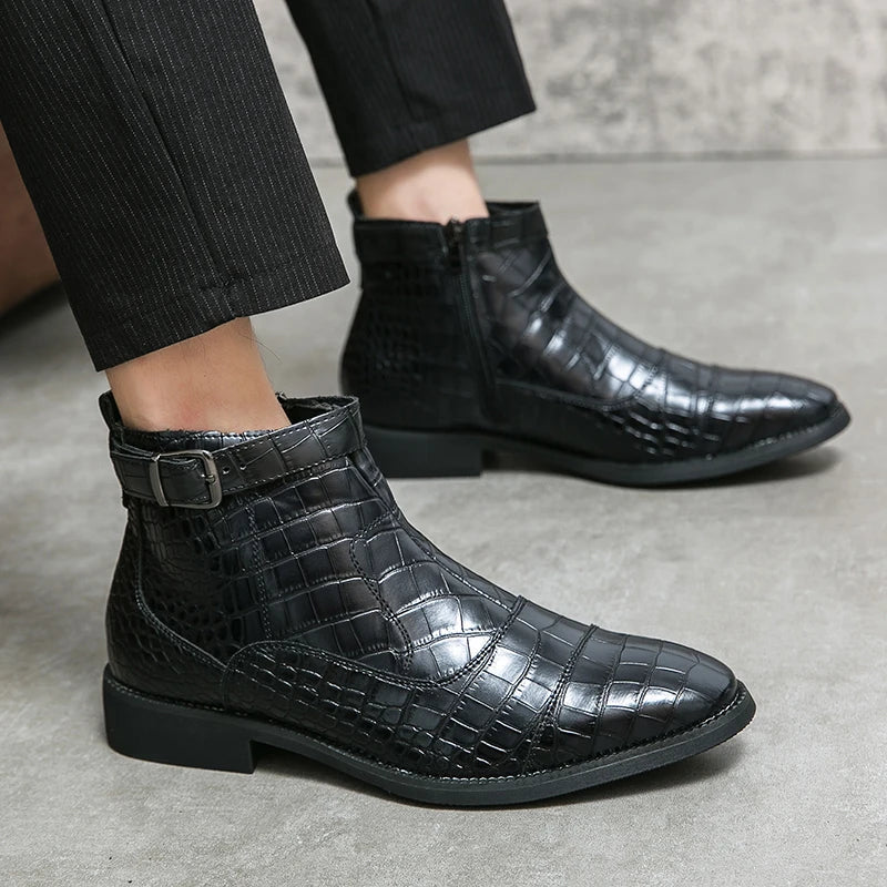 Laurent | Bottes en cuir avec boucle