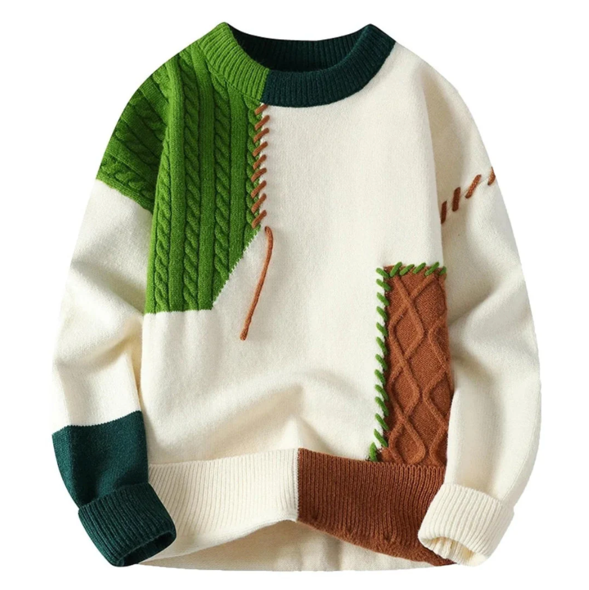 Patricia | Pull-over en patchwork