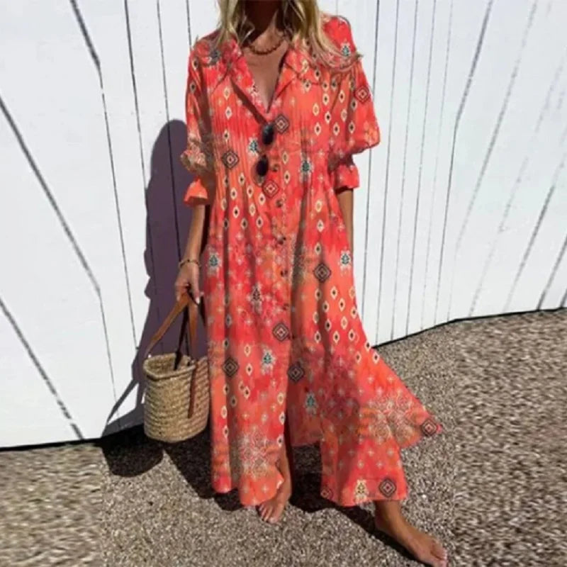 Maisie | Robe longue bohème flatteuse