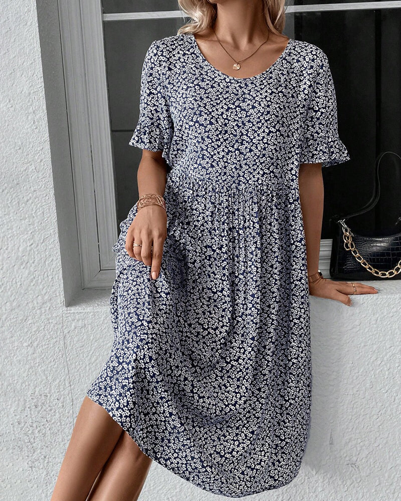 Fleur | Élégant robe midi à fleurs