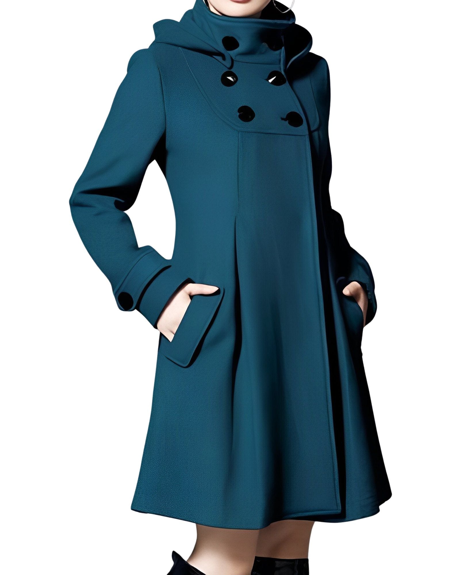Julieta | Robe avec capuche et écharpe
