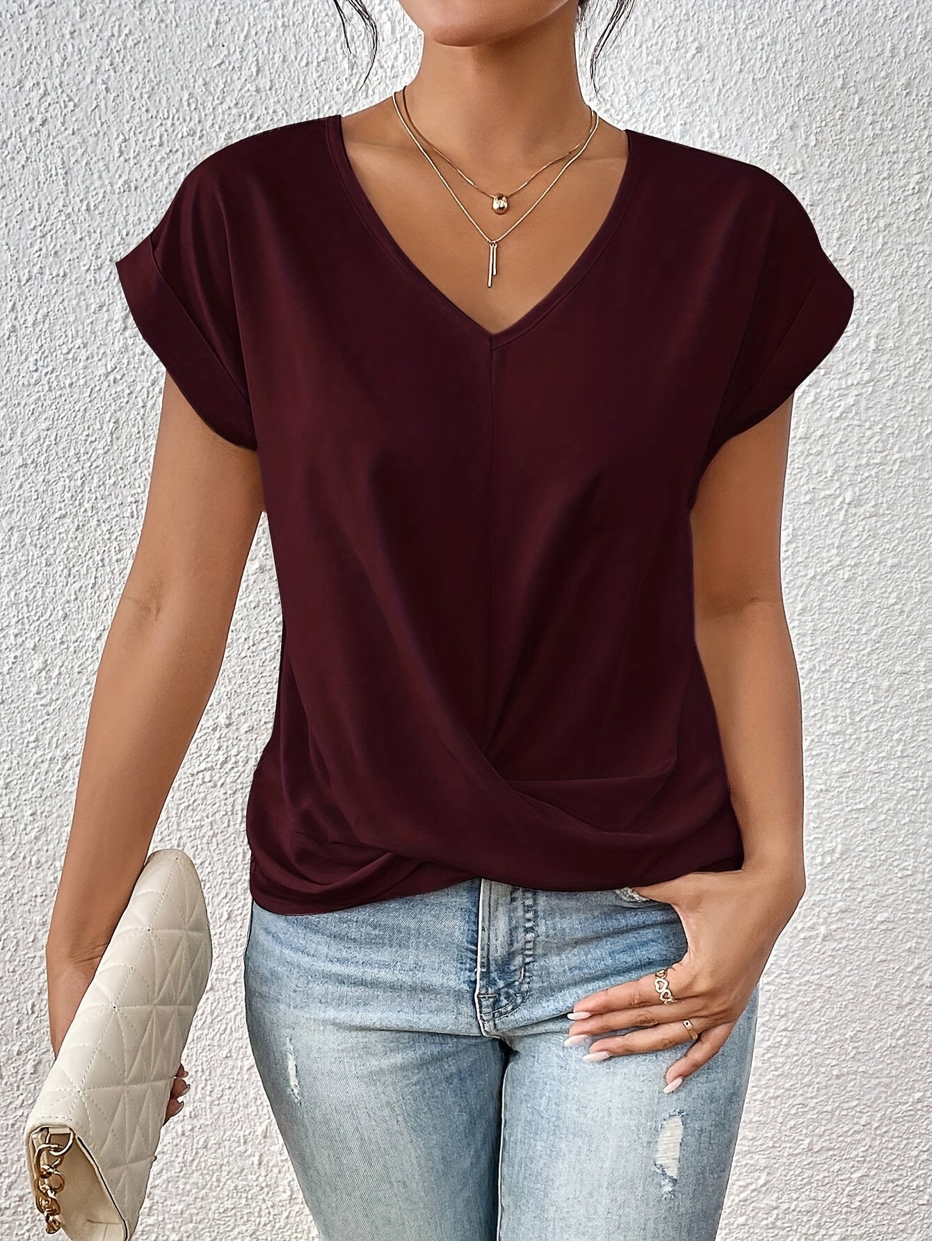 Clara | T-shirt élégante à coupe fluide