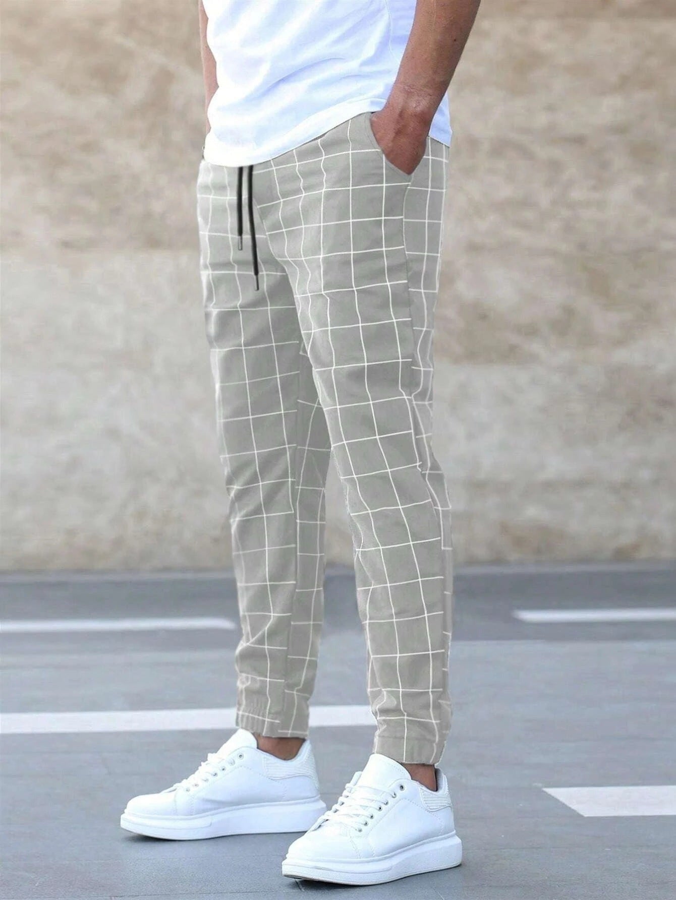 Adriel | Pantalon jogger à carreaux pour homme