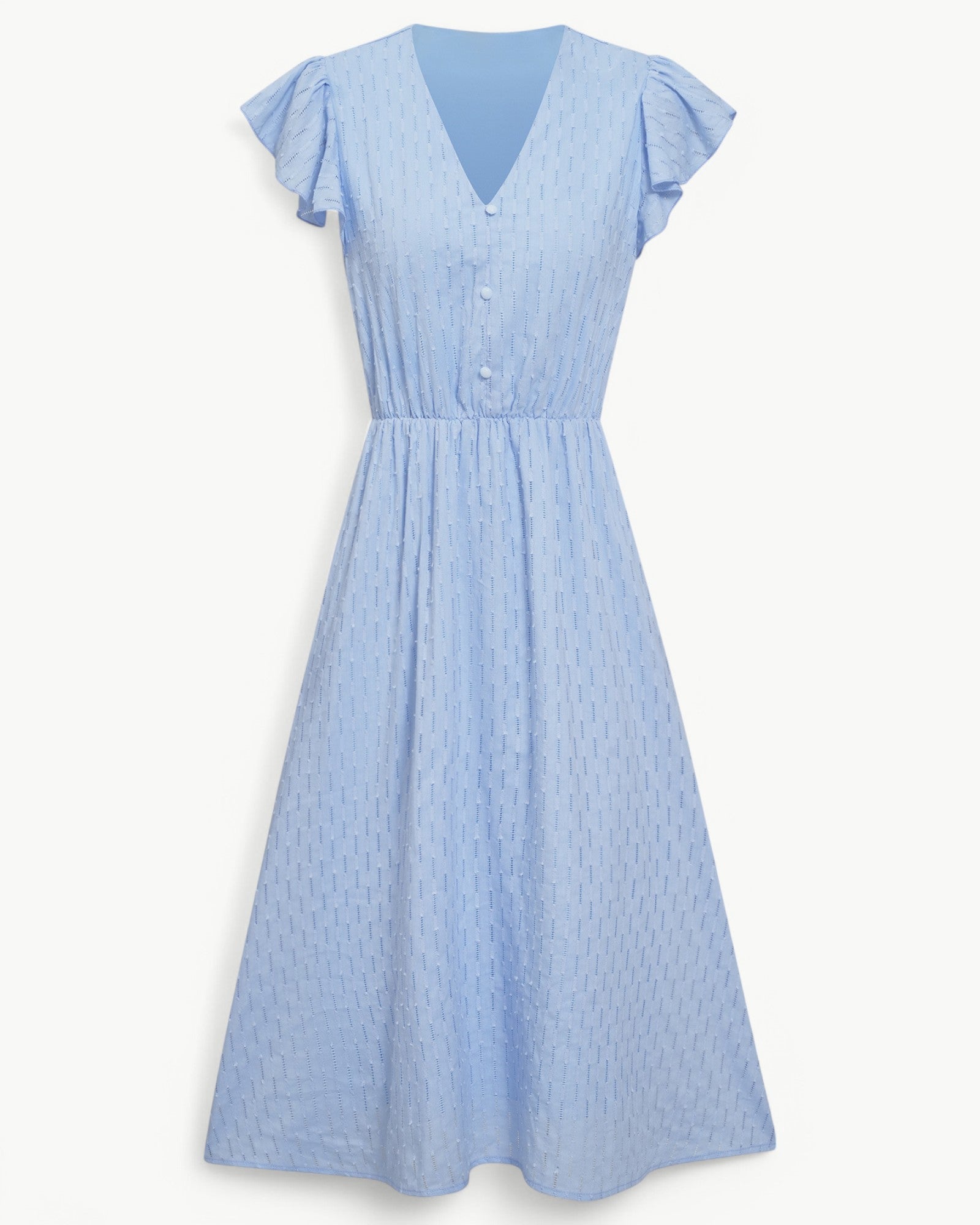 Belicia | Robe à décolleté en V et manches volantées