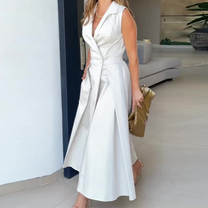 Amancia | Robe midi à col en V