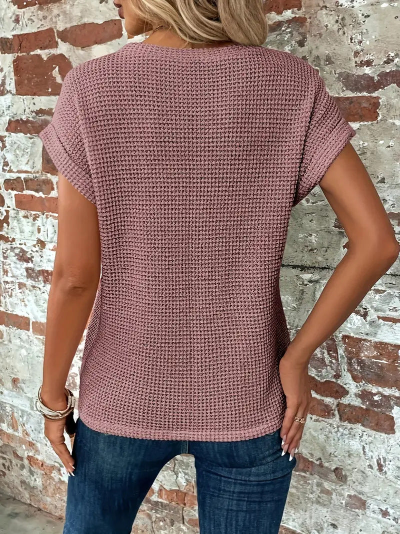 Heloísa | T-shirt à col rond douce et romantique