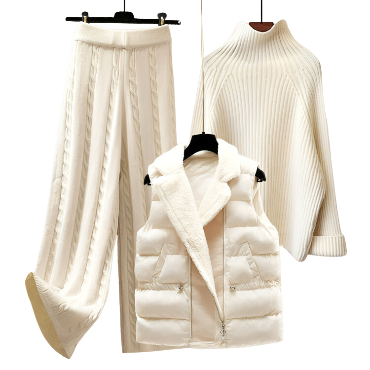 Almudena| Ensemble en tissu confortable et chaleureux