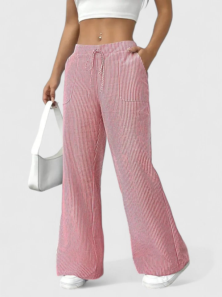 Dominique | Pantalon ample confortable avec des détails élégants