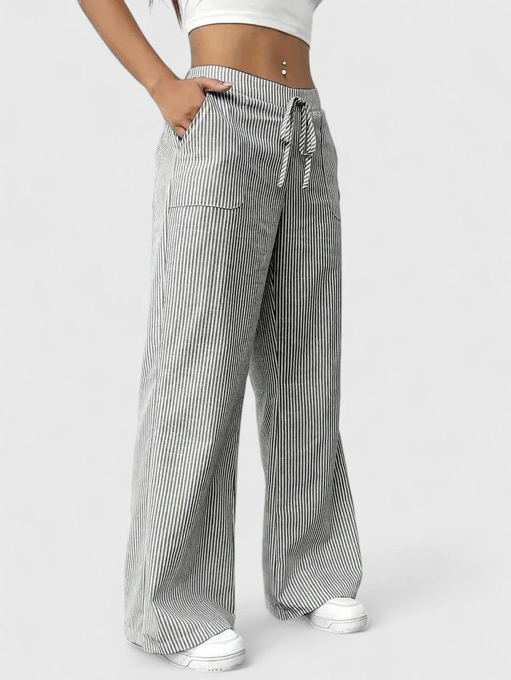 Dominique | Pantalon ample confortable avec des détails élégants