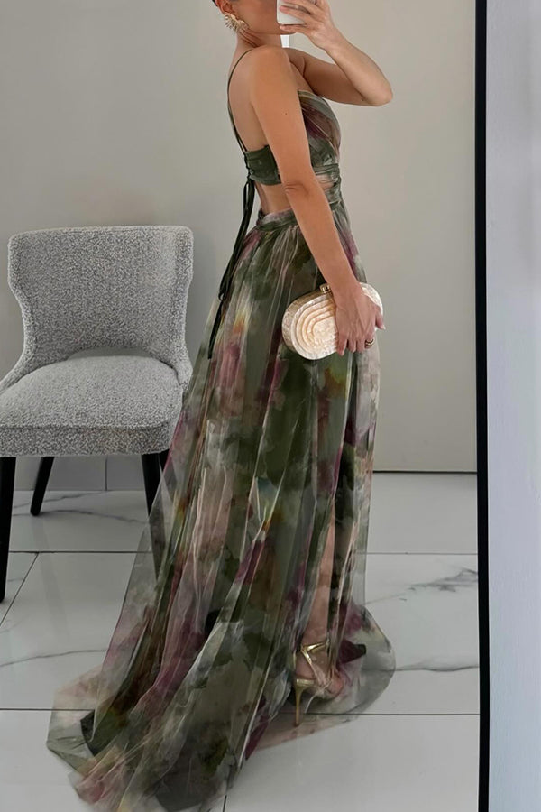 Arabel | Magnifique robe longue à imprimé floral