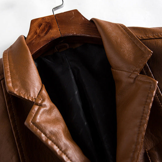 Antonio | Veste classique en peau de velours