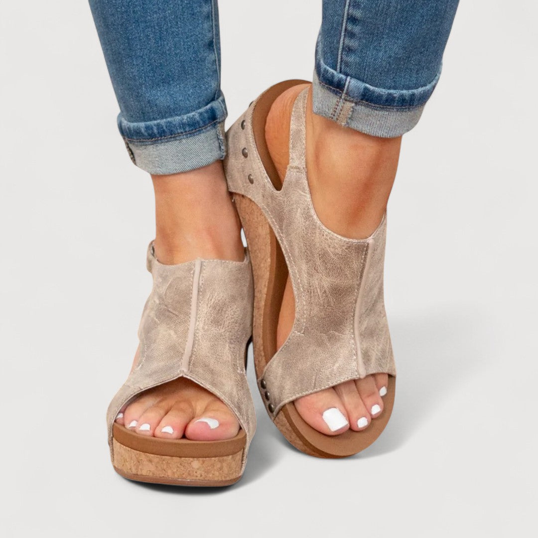 Cira | Sandales à talons compensés