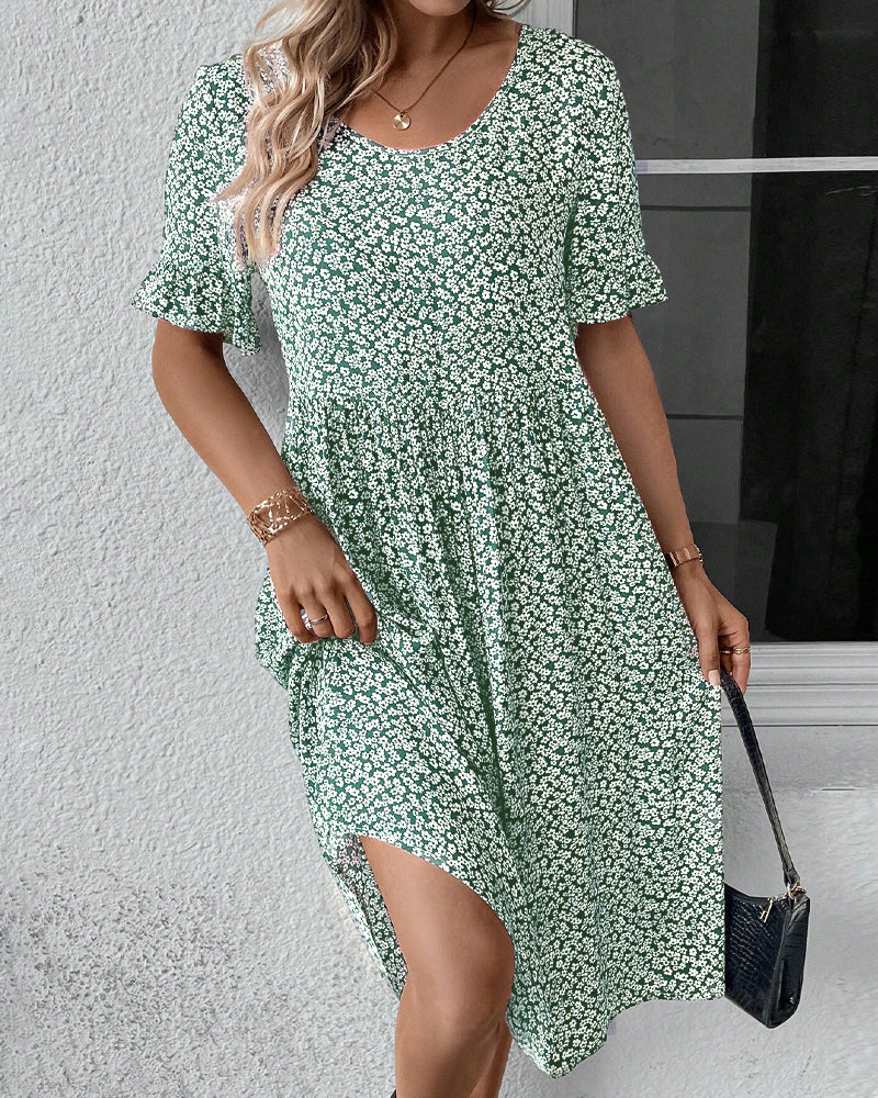 Fleur | Élégant robe midi à fleurs