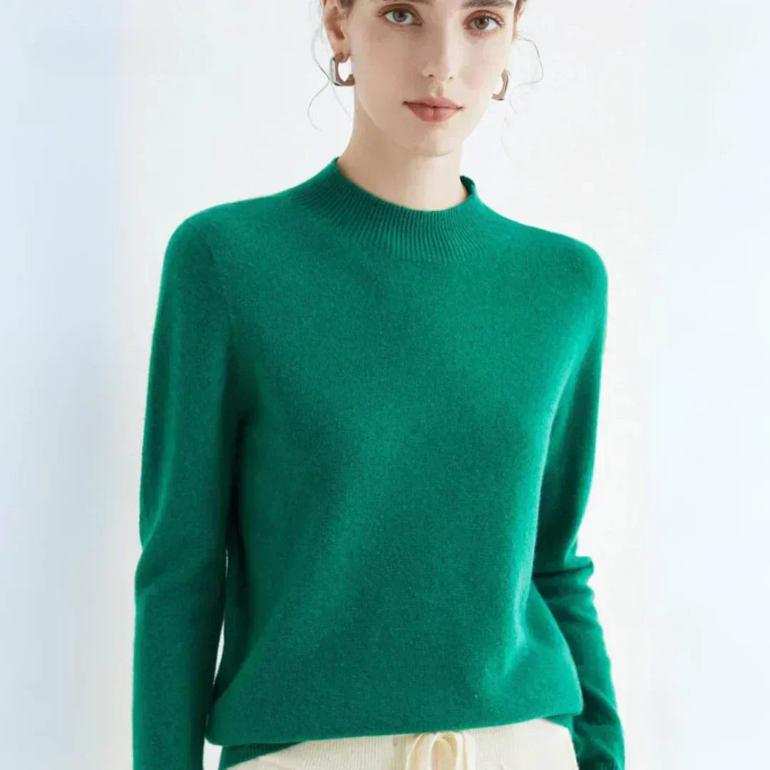 Mira | Pull en cachemire à col montant