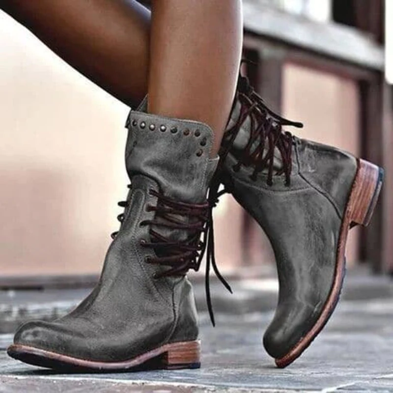 Linda | Chaussures à lacets couleur cognac