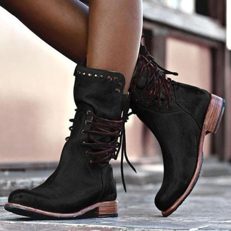 Linda | Chaussures à lacets couleur cognac