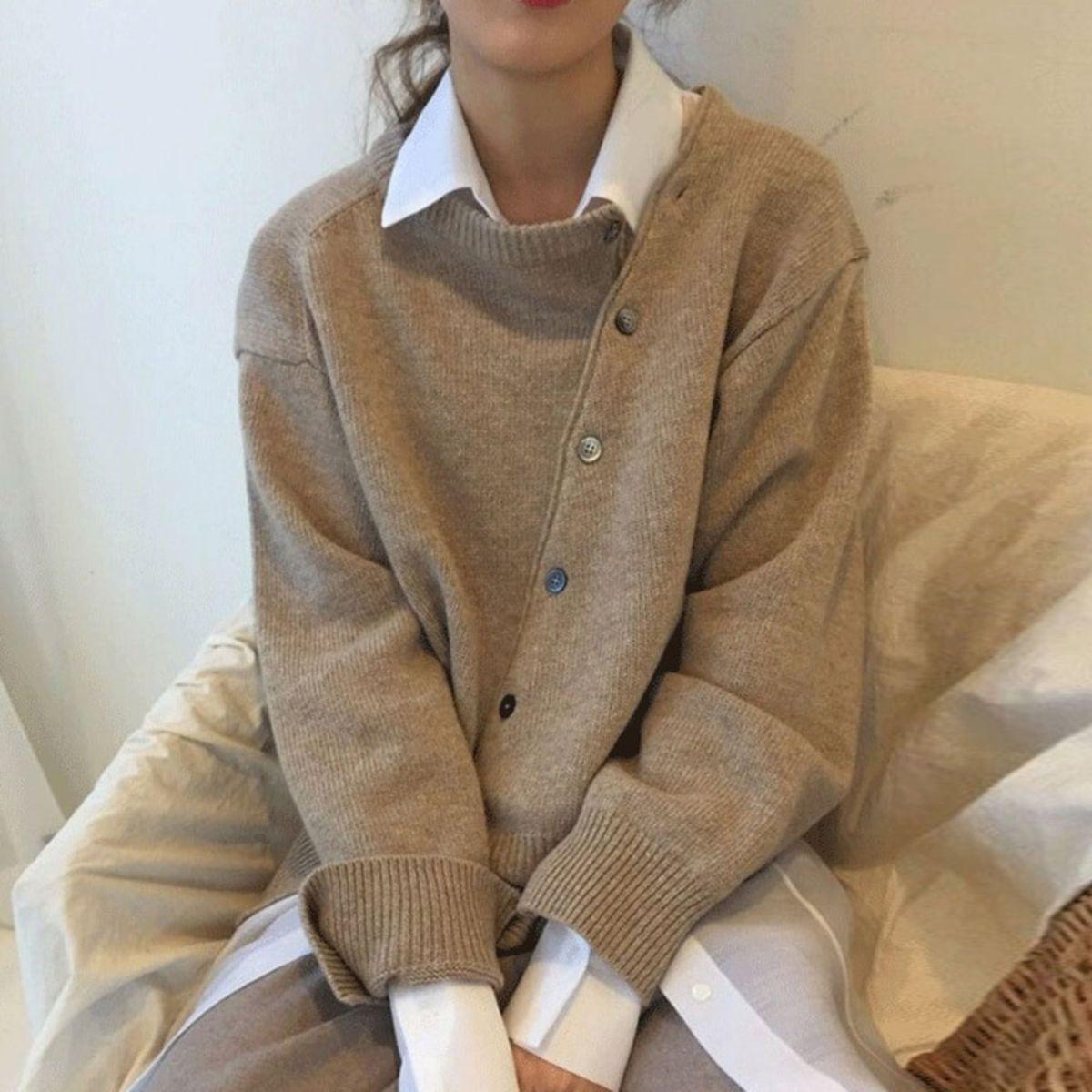 Isabel | Veste en tricot avec fermeture à bouton