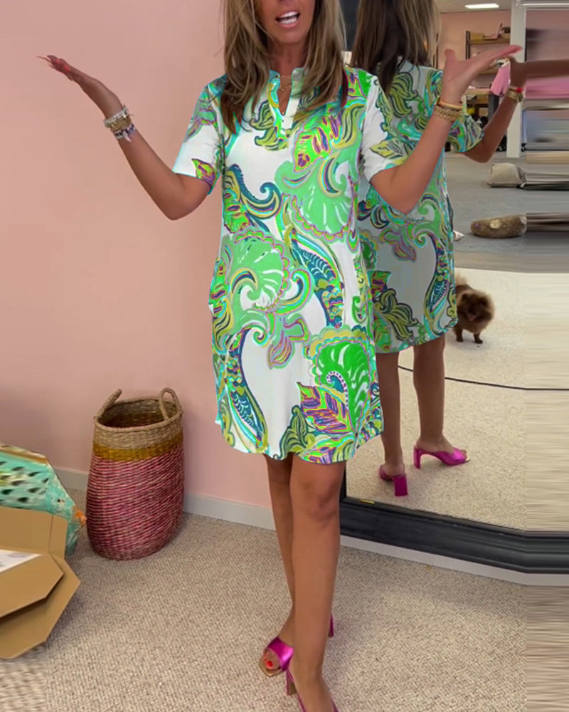 Nadia | Robe midi à imprimé